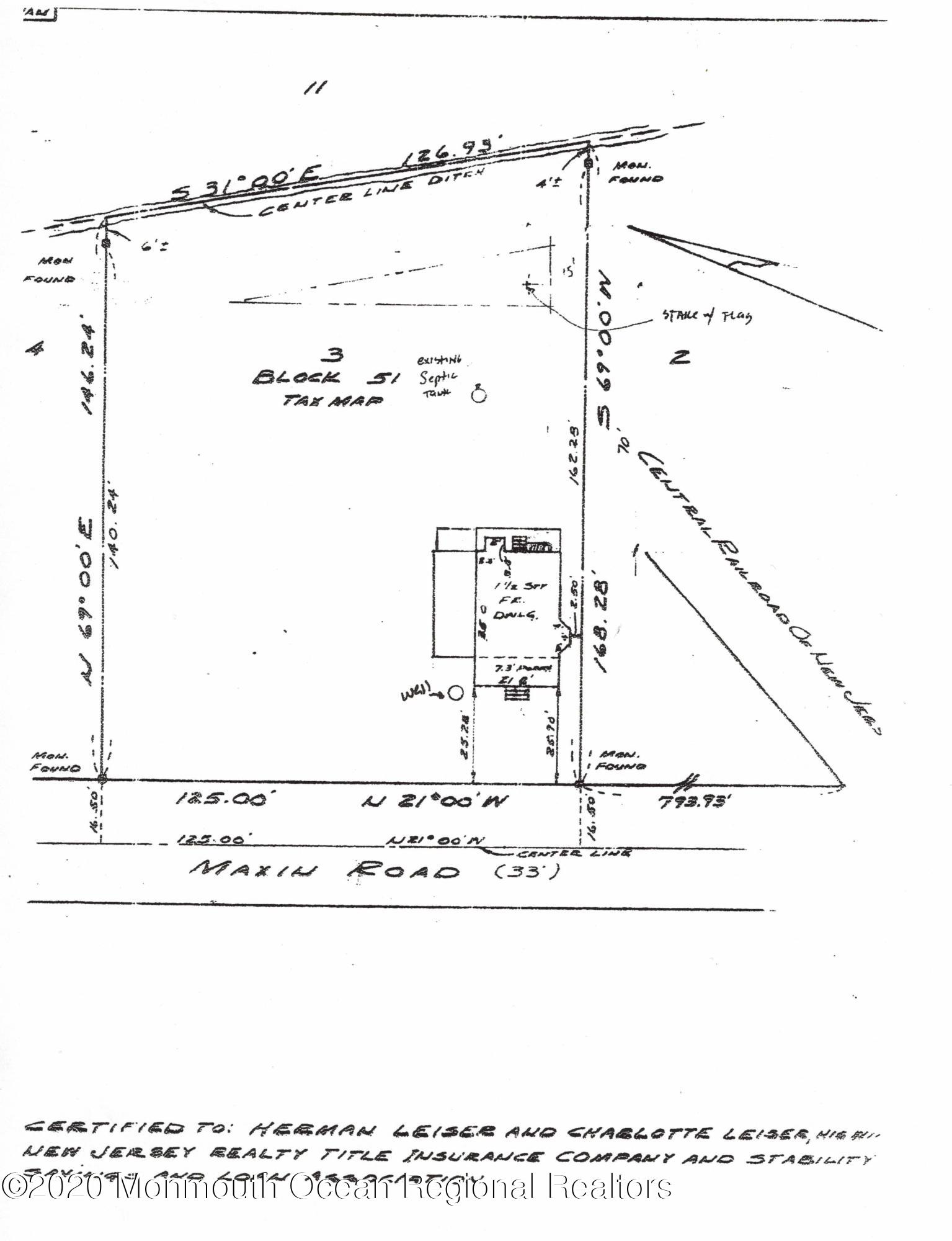213 Maxim Road Howell, NJ 07731 - Photo 16 of 19 213 Maxim Rd - Survey