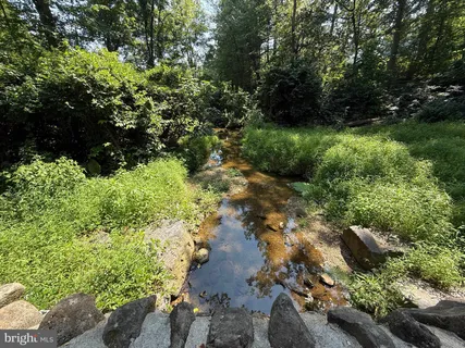 a sign of golf club on a wall under a tree