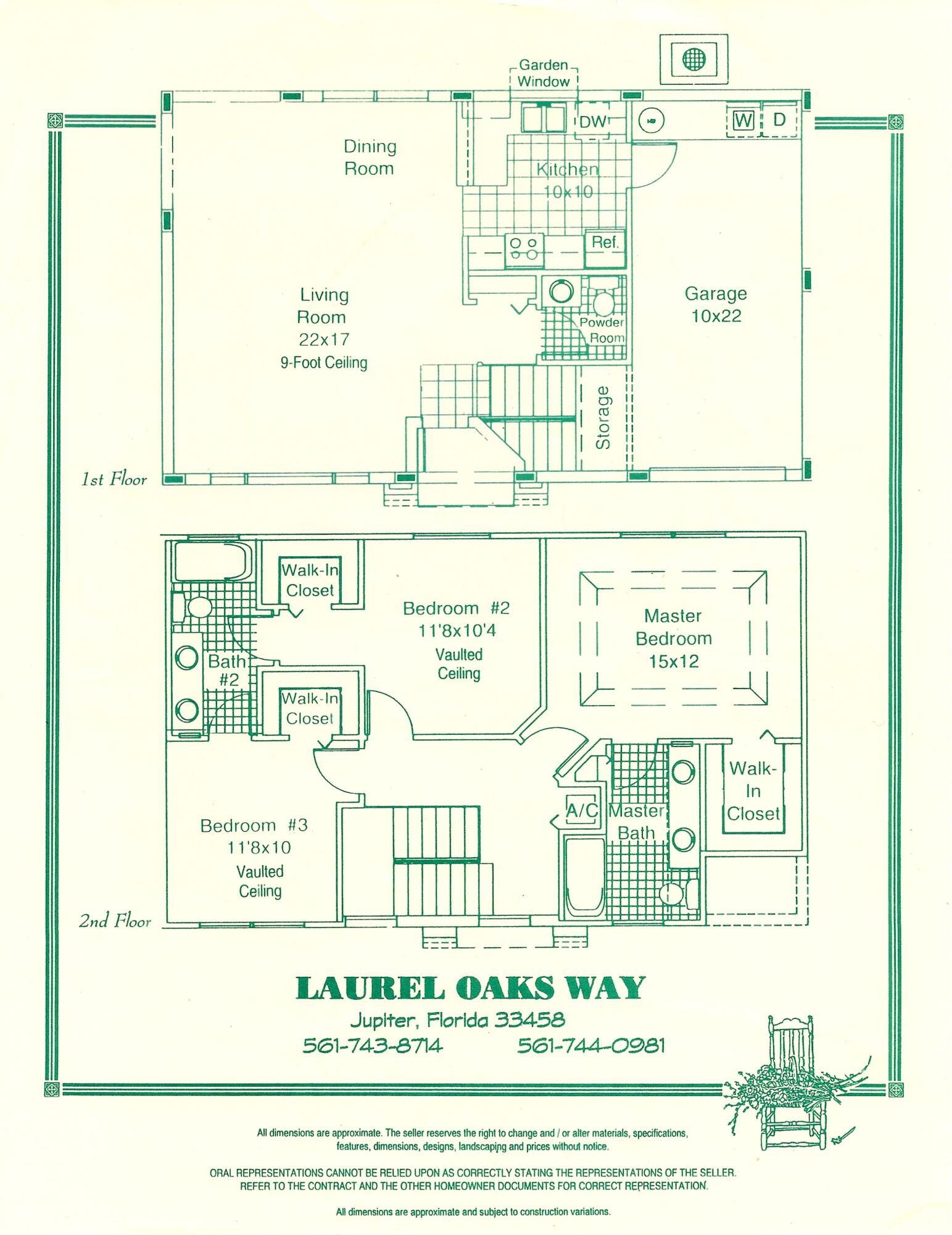 348 Laurel Oaks Way Jupiter, FL 33458 - Photo 6 of 6 Laurel Oaks Way Floor Plan