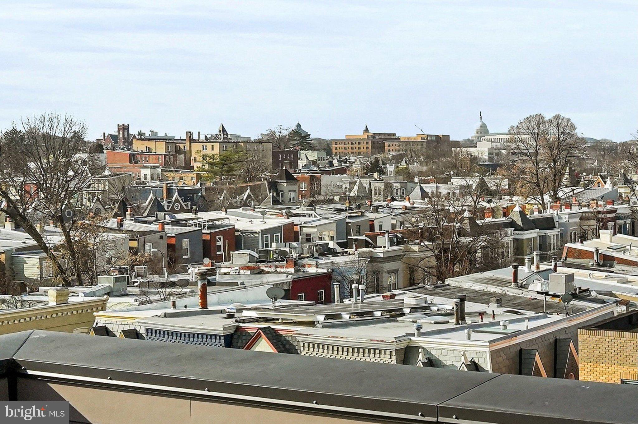 1301 H Street Northeast, Unit 1 Washington, DC 20002 - Photo 25 of 39 View of the U.S. Capitol from the rooftop deck.