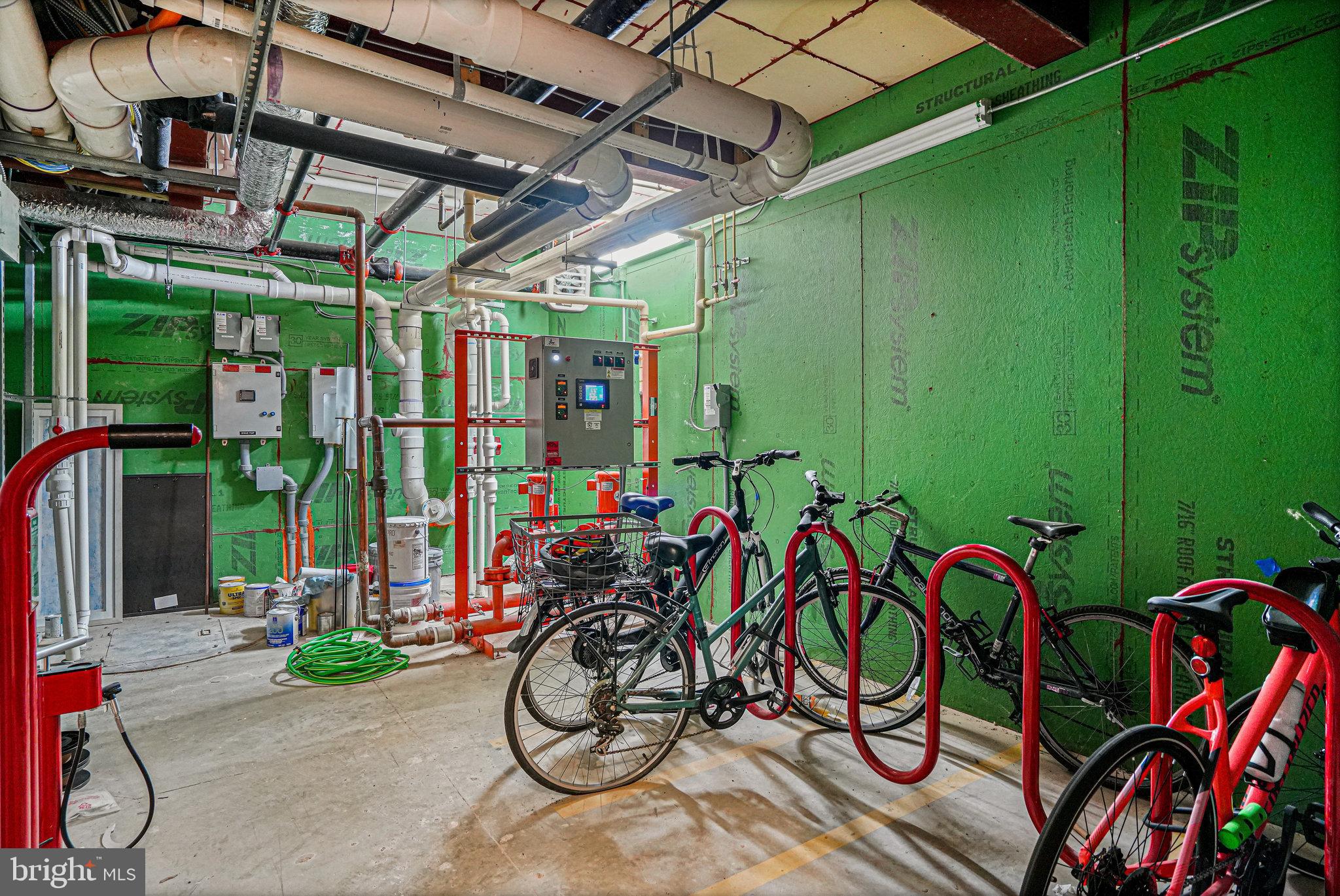 1301 H Street Northeast, Unit 1 Washington, DC 20002 - Photo 31 of 39 Secure bike room.