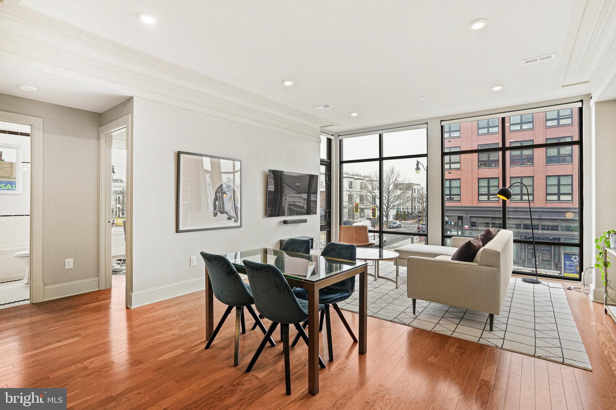 1301 H Street Northeast, Unit 1 Washington, DC 20002 - Photo 7 of 39 Floor to ceiling windows.