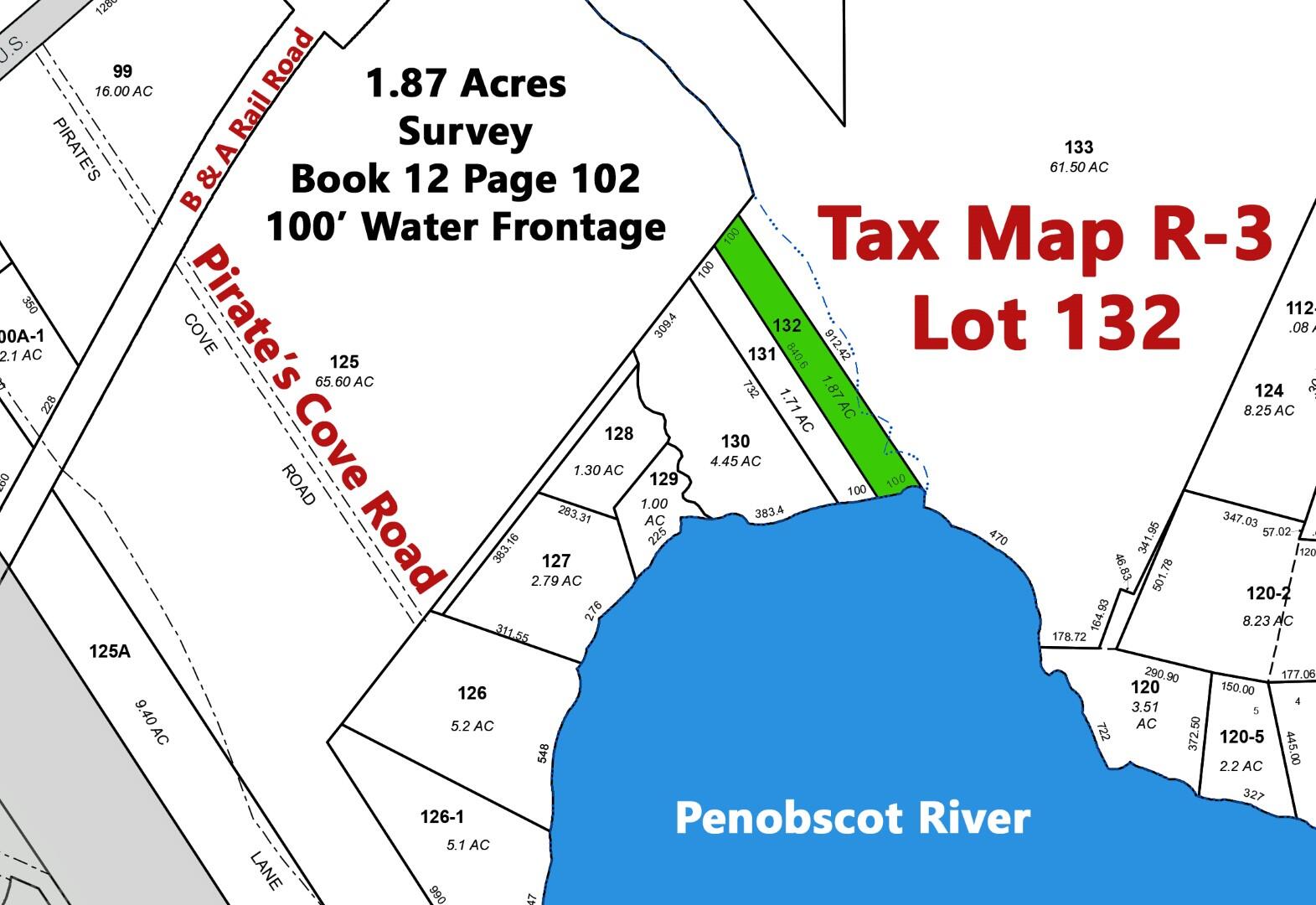 132 Pirates Cove Road Stockton Springs, ME 04981 - Photo 1 of 11 Tax Map_R-3 edited c ocean 10 (Large)