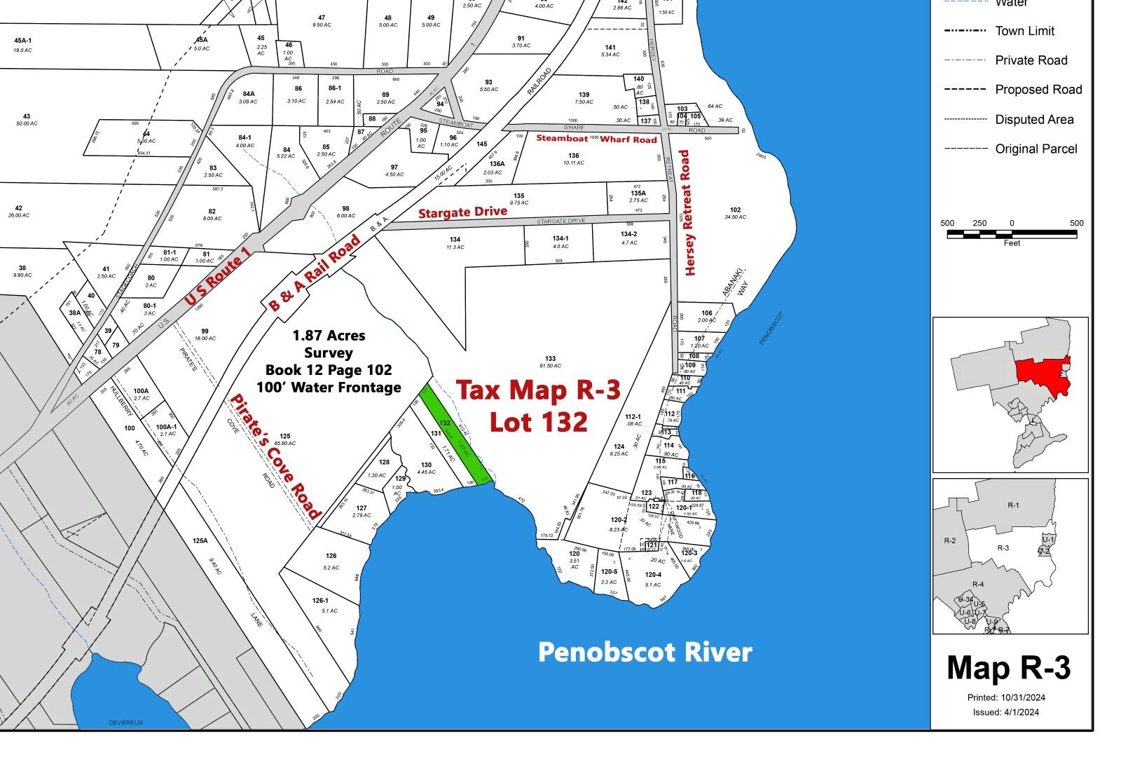 132 Pirates Cove Road Stockton Springs, ME 04981 - Photo 11 of 27 Tax Map_R-3 edited c0ed ocean 3 (Large)