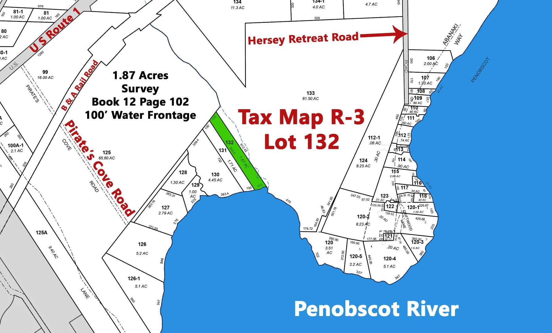 132 Pirates Cove Road Stockton Springs, ME 04981 - Photo 2 of 11 Tax Map_R-3 edited c ocean 8 (Large)