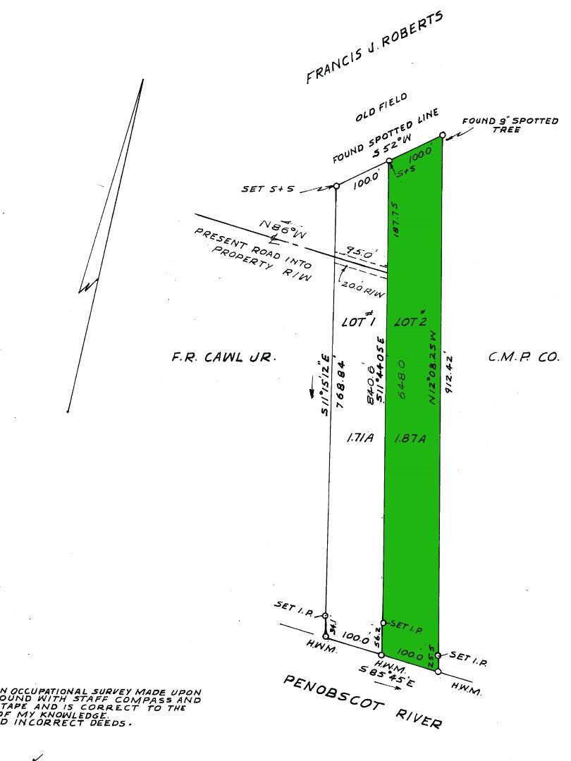 132 Pirates Cove Road Stockton Springs, ME 04981 - Photo 7 of 27 Survey Bk 12 Pg 102 PDF 2 cropped (Larg