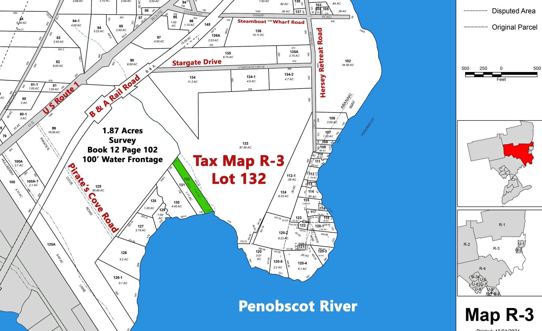 132 Pirates Cove Road Stockton Springs, ME 04981 - Photo 9 of 11 Tax Map_R-3 edited c0ed ocean 3cr (Large