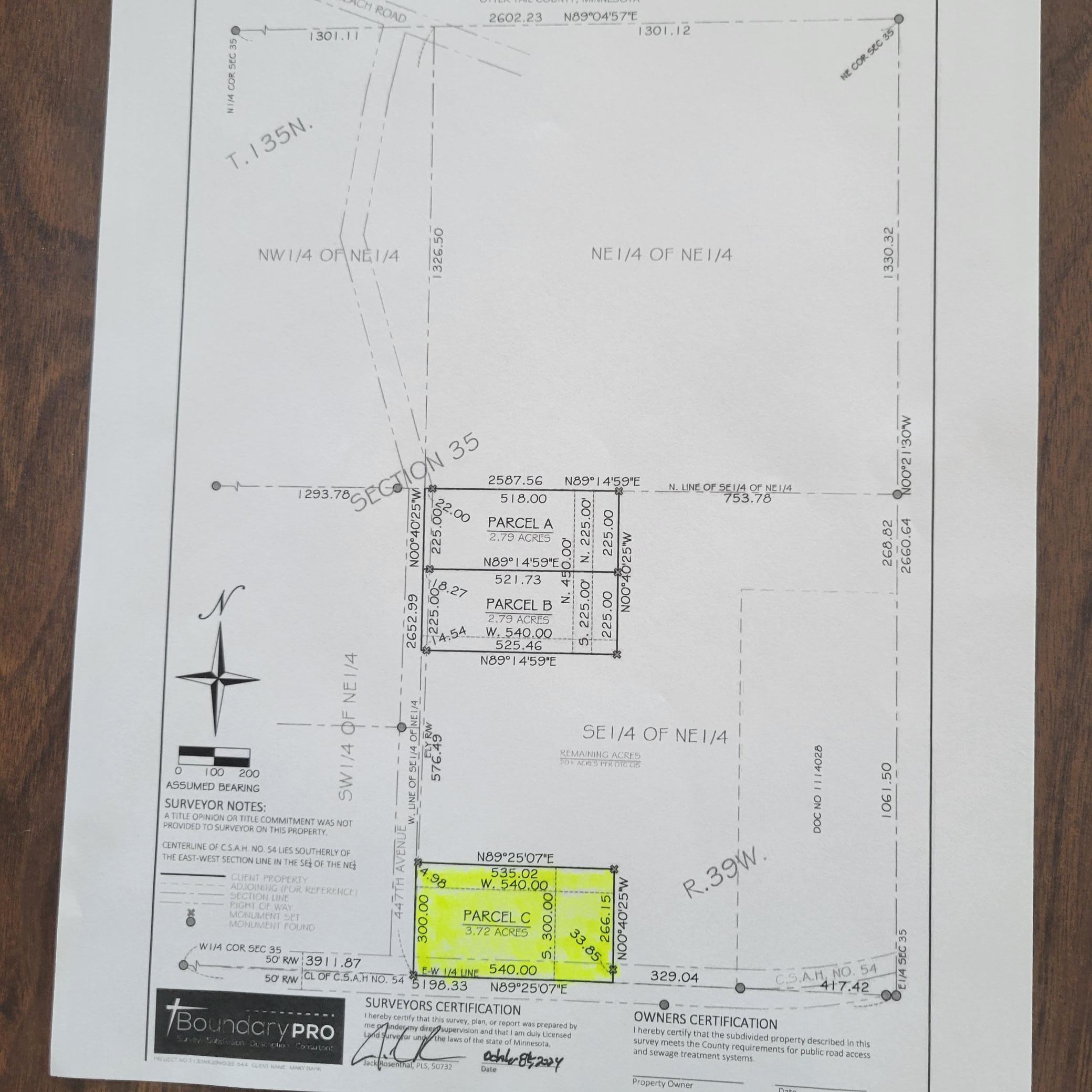 54 Co Highway 54, Ottertail, MN 56571 Compass