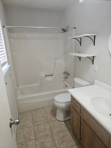 a view of a room with an empty space