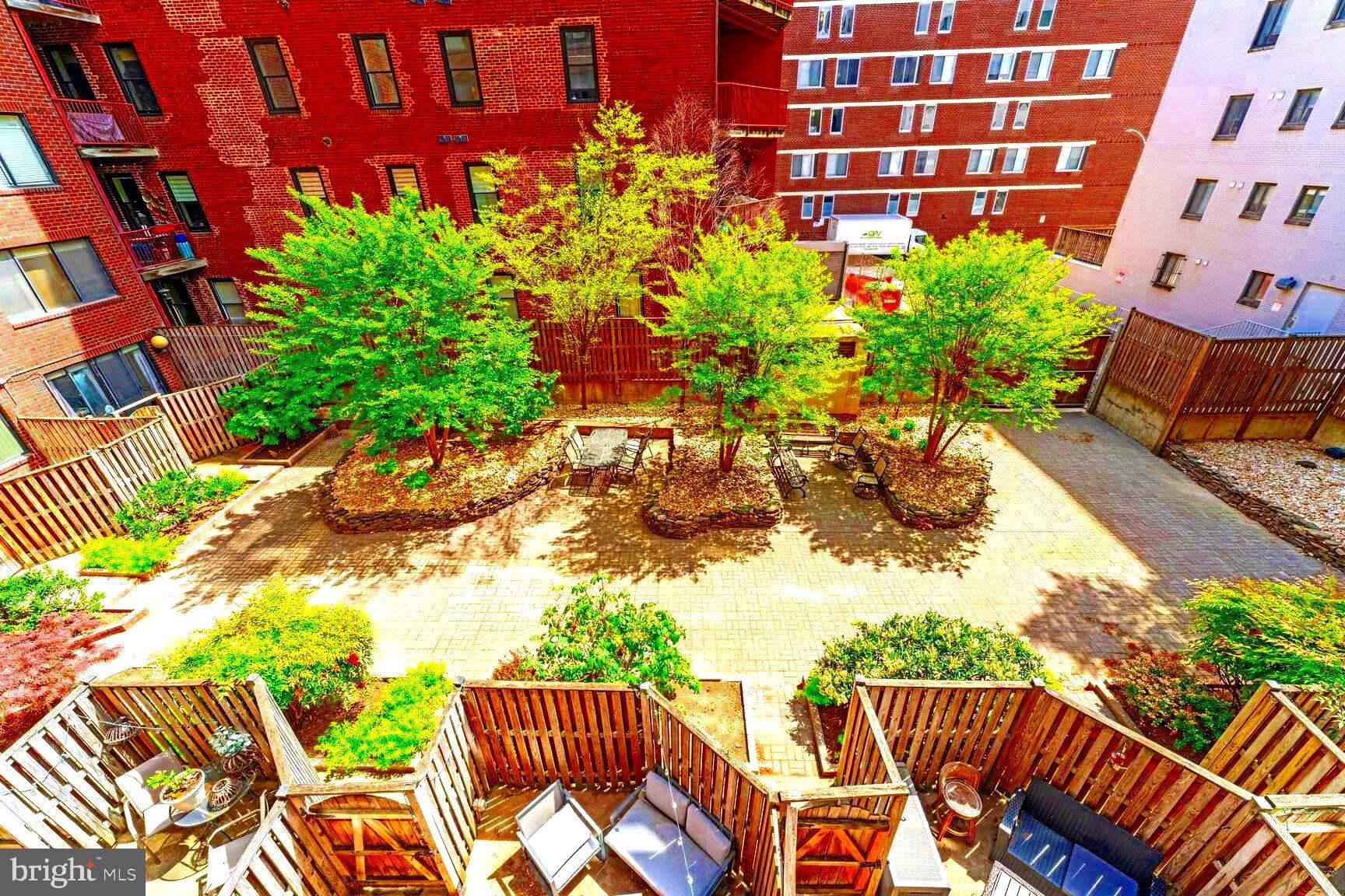 1245 13th Street Northwest, Unit 313 Washington, DC 20005 - Photo 22 of 33 View of Courtyard from #313