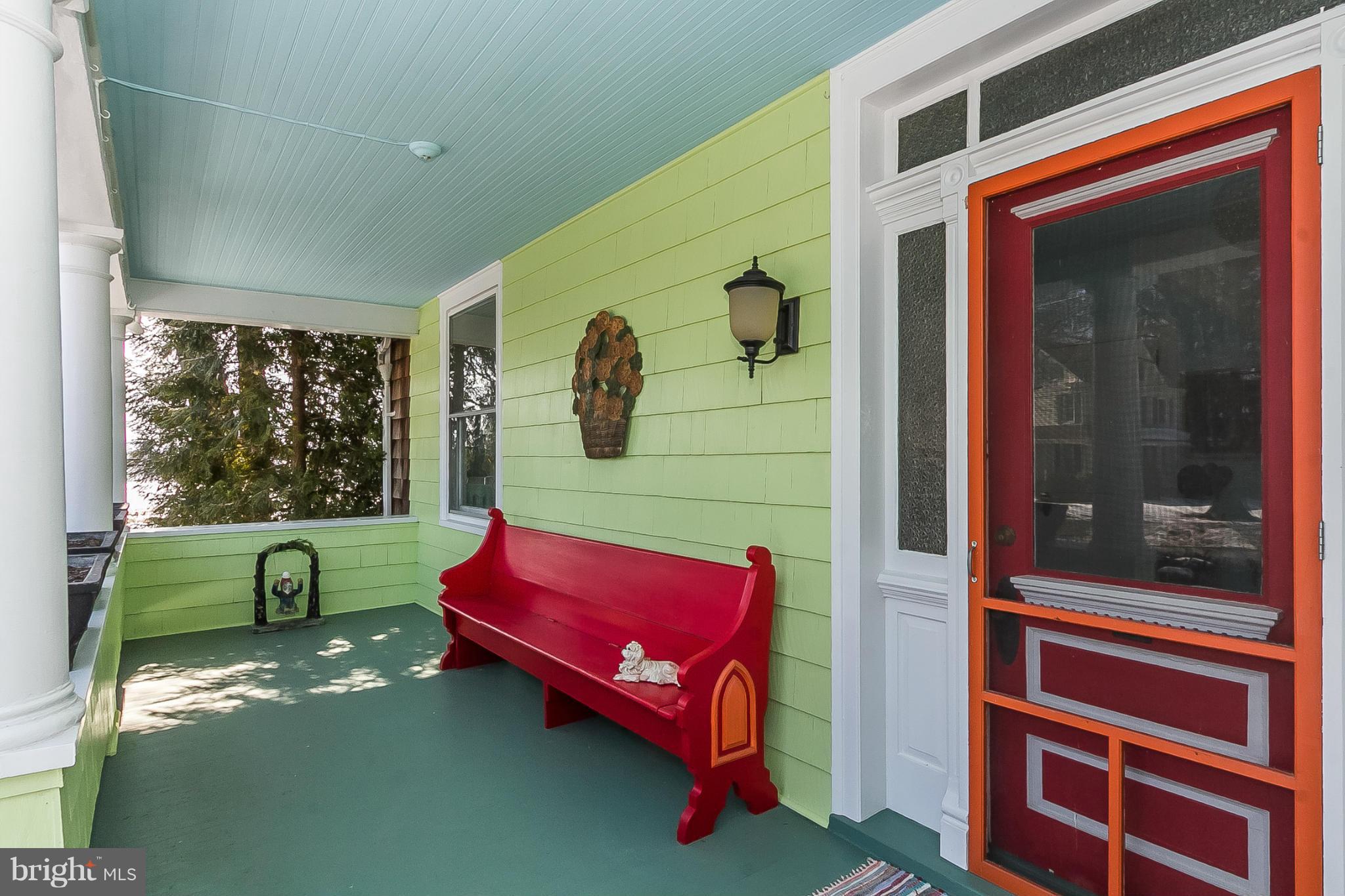 15200 Old Hanover Road Upperco, MD 21155 - Photo 4 of 30 Parson's Pew and Classic"Haint Blue" Porch Ceiling