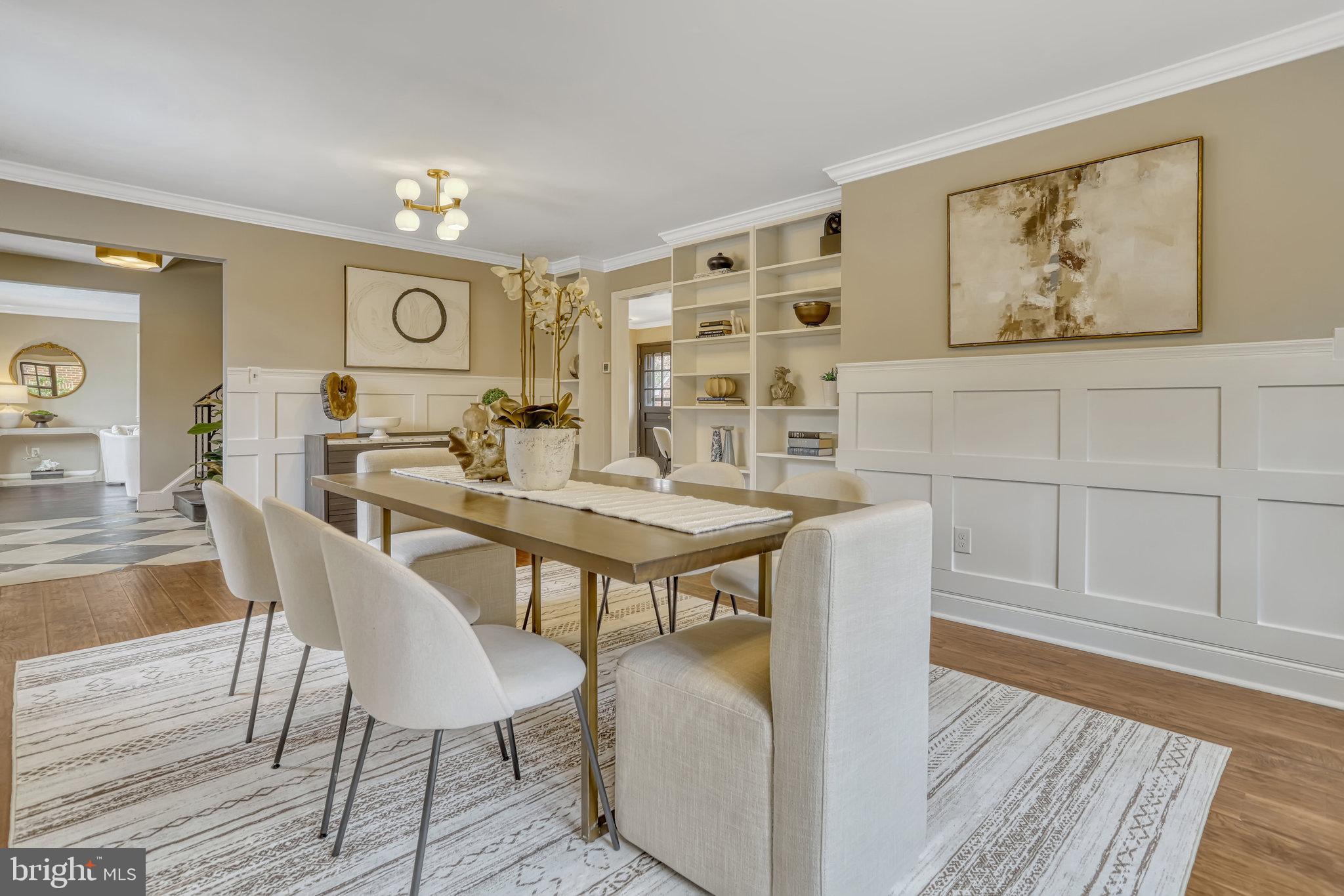 826 West Braddock Road Alexandria, VA 22302 - Photo 10 of 56 a view of a dining room with furniture and wooden floor