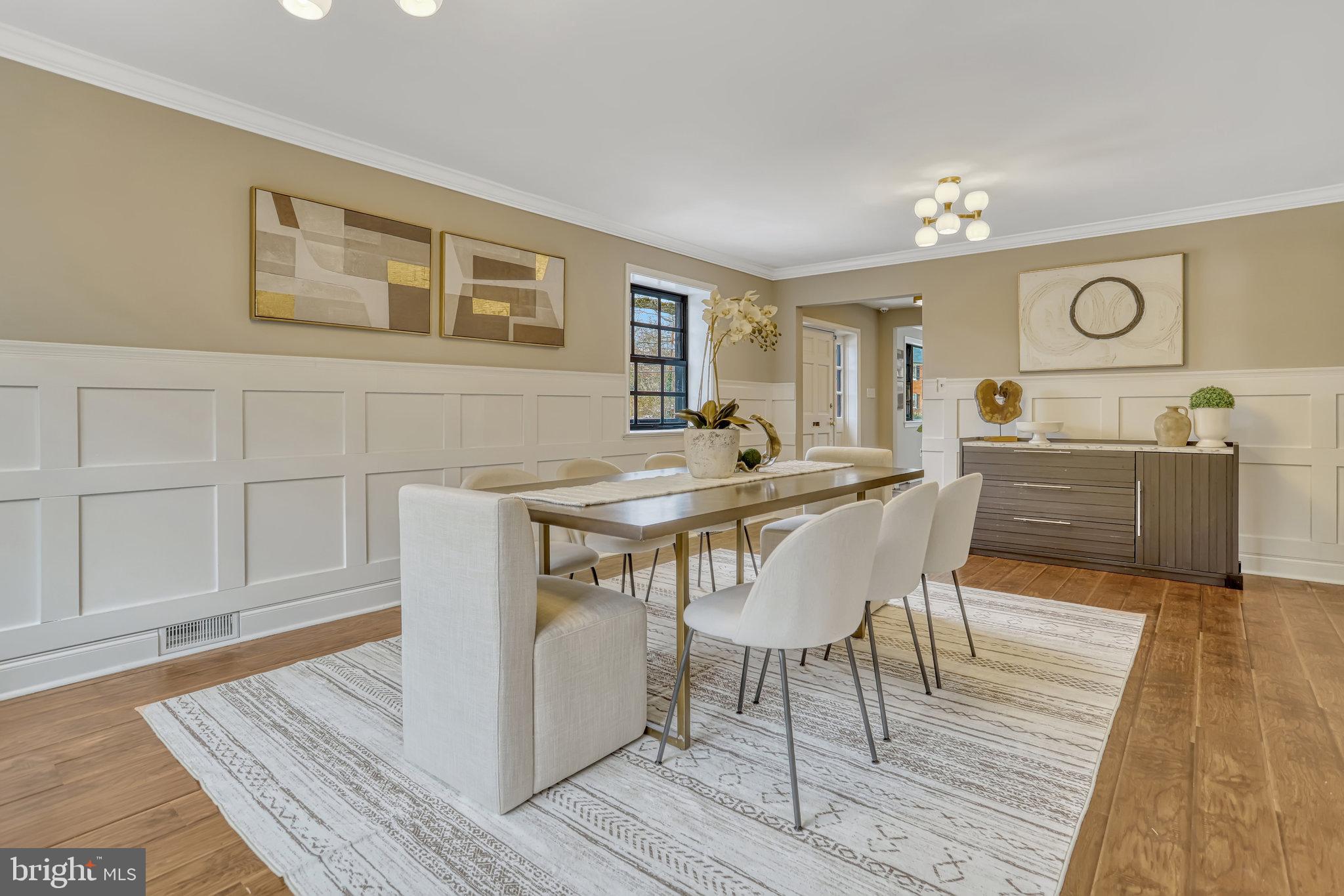 826 West Braddock Road Alexandria, VA 22302 - Photo 12 of 56 a view of a dining room with furniture and wooden floor