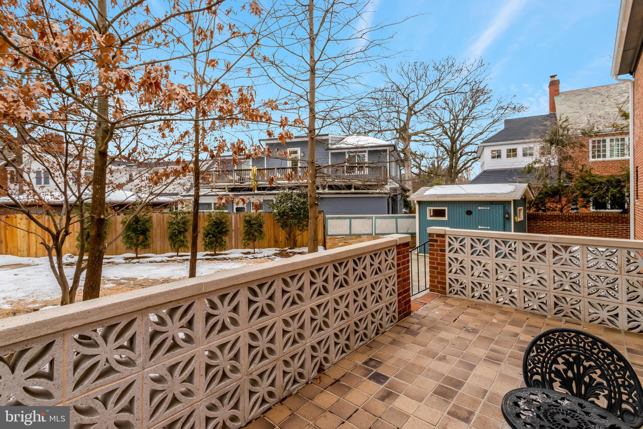 826 West Braddock Road Alexandria, VA 22302 - Photo 19 of 56 Back porch with steps to patio and backyard
