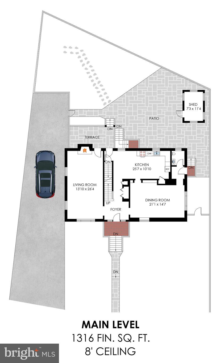 826 West Braddock Road Alexandria, VA 22302 - Photo 52 of 56 a picture of a floor plan