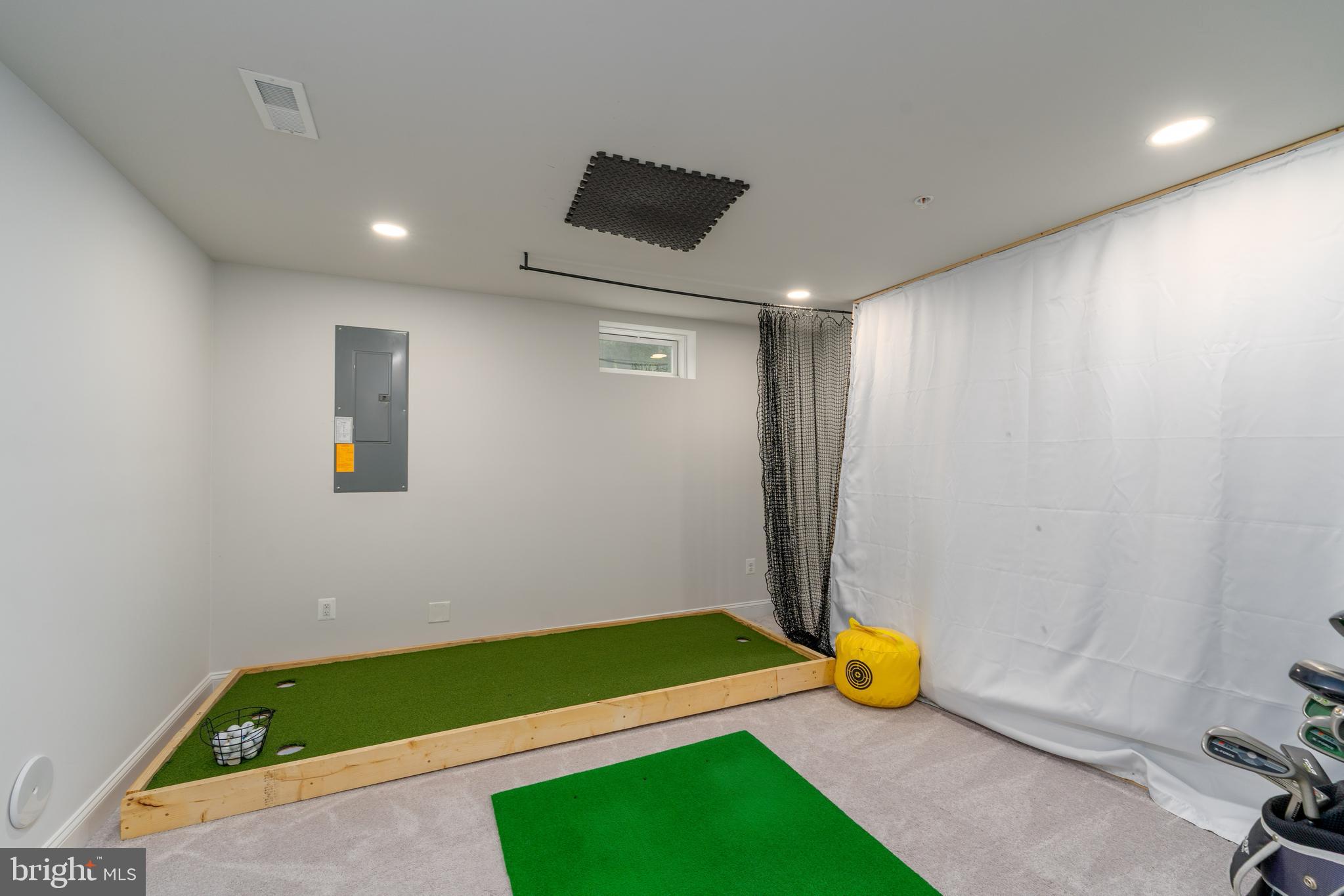 6210 Hunters Hollow Road Elkridge, MD 21075 - Photo 34 of 41 a yellow room with wooden floor and pool table