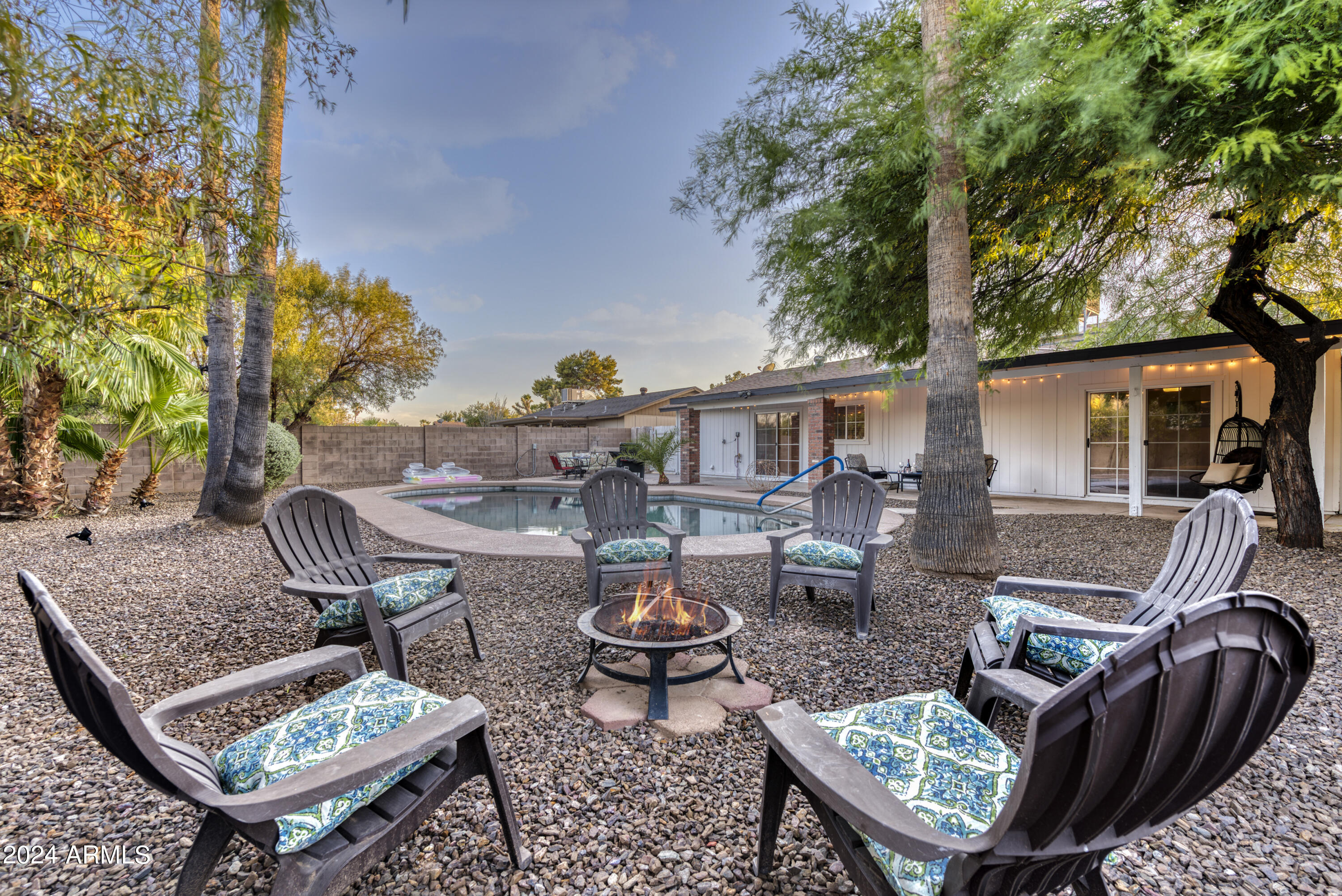 15841 North 23rd Place Phoenix, AZ 85022 - Photo 22 of 35 Backyard Fireside