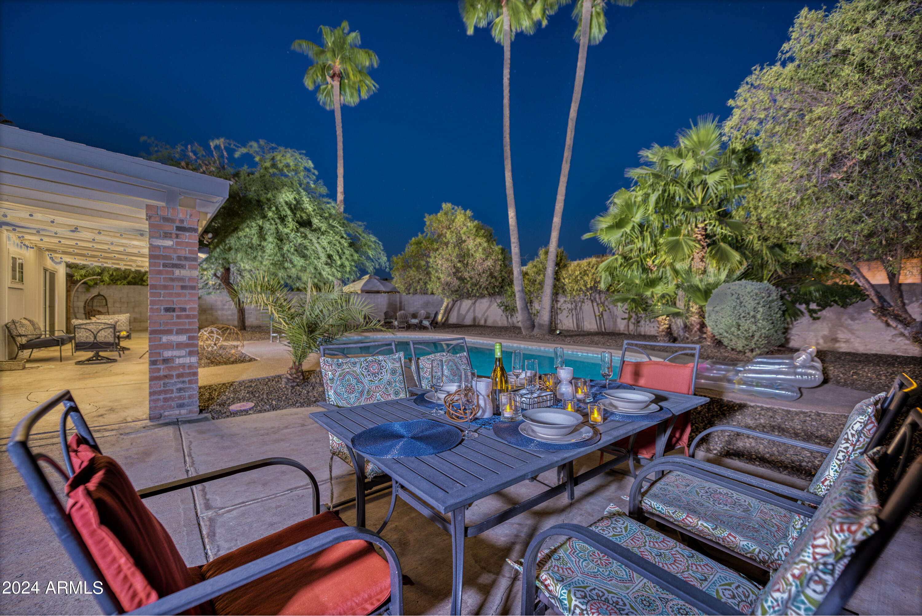 15841 North 23rd Place Phoenix, AZ 85022 - Photo 29 of 35 Outdoor Dining at Twilgiht