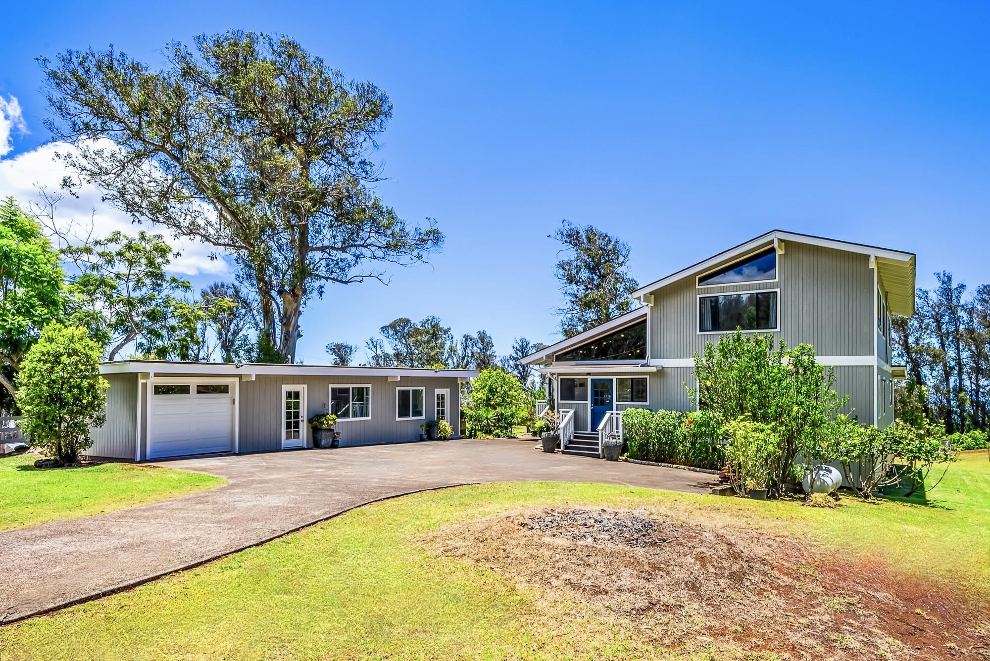 Main home and enclosed carport