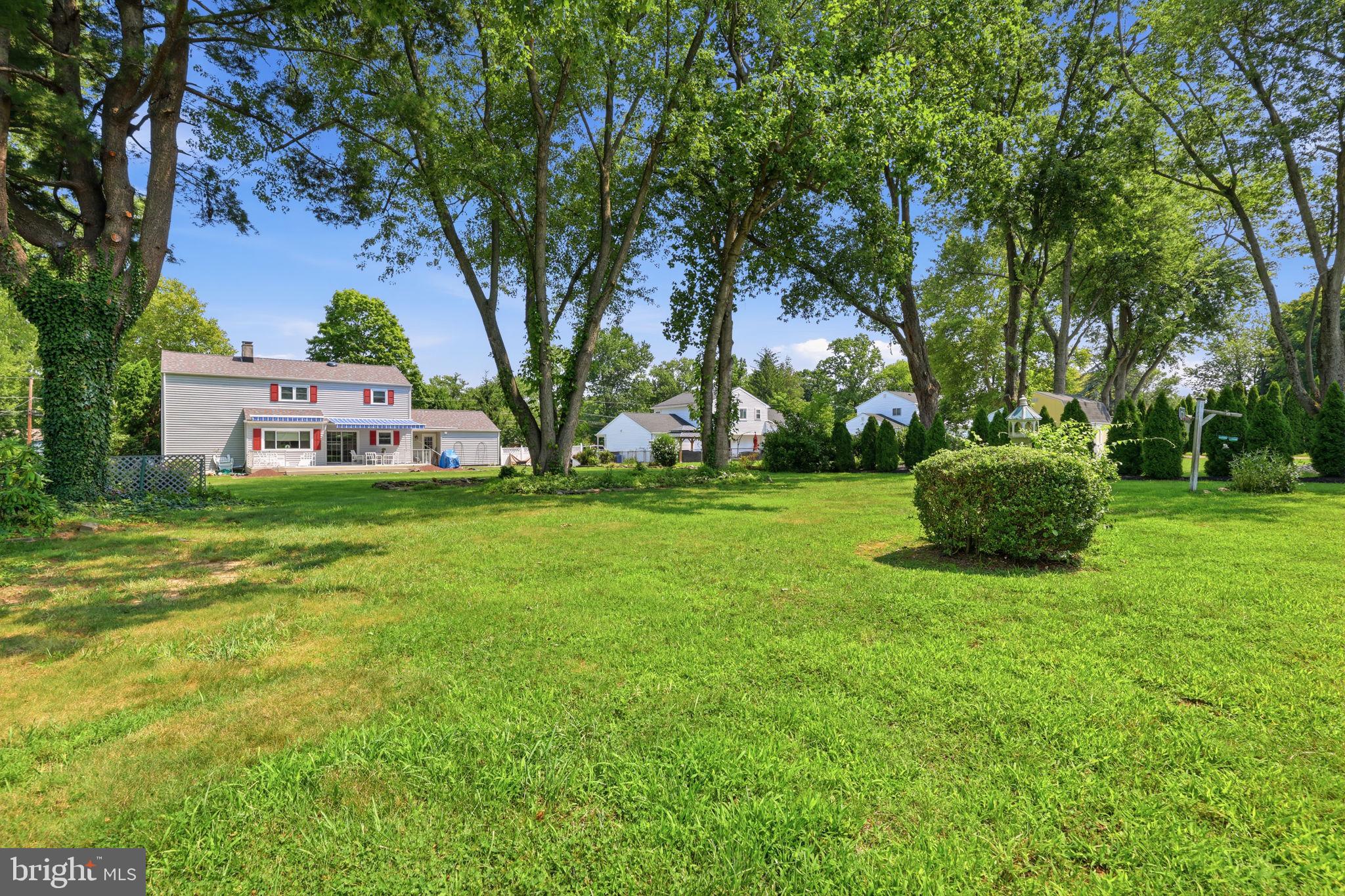 298 Hickory Road Yardley, PA 19067 - Photo 38 of 48 Spacious yard embraced by trees.