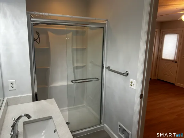 a view of storage and utility room