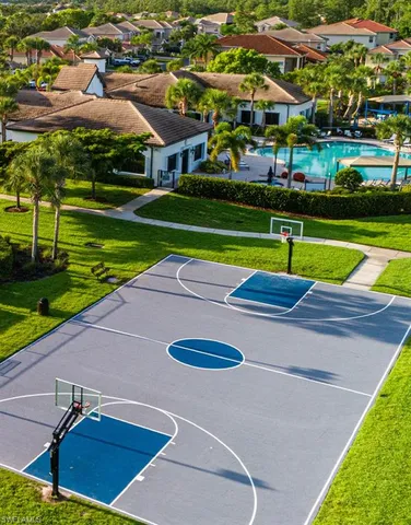 a view of a basketball court