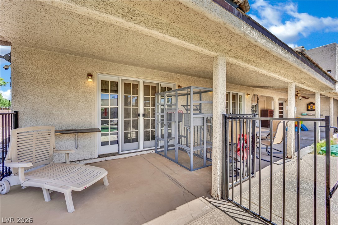 420 North Racetrack Road Henderson, NV 89015 - Photo 43 of 52 A spacious covered patio provides a delightful outdoor living space with direct access to the interior.