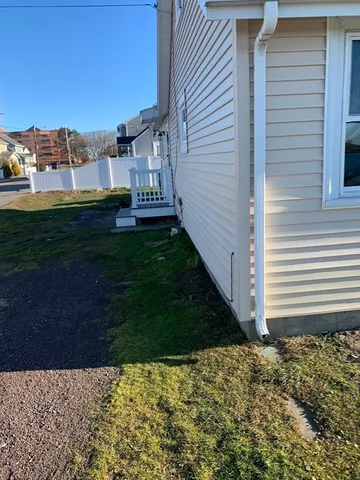 a view of a lake with a big yard