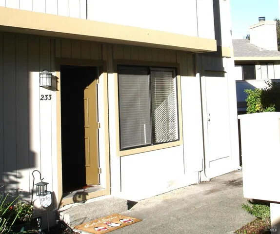 a front view of a house