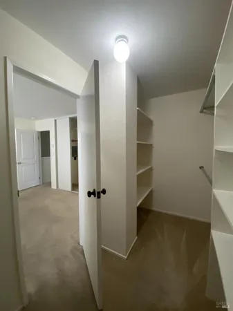 a view of closet area