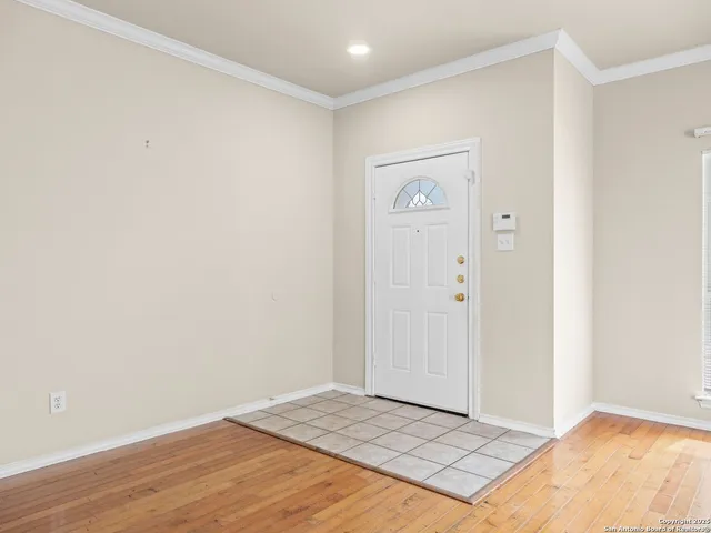 a view of an empty room