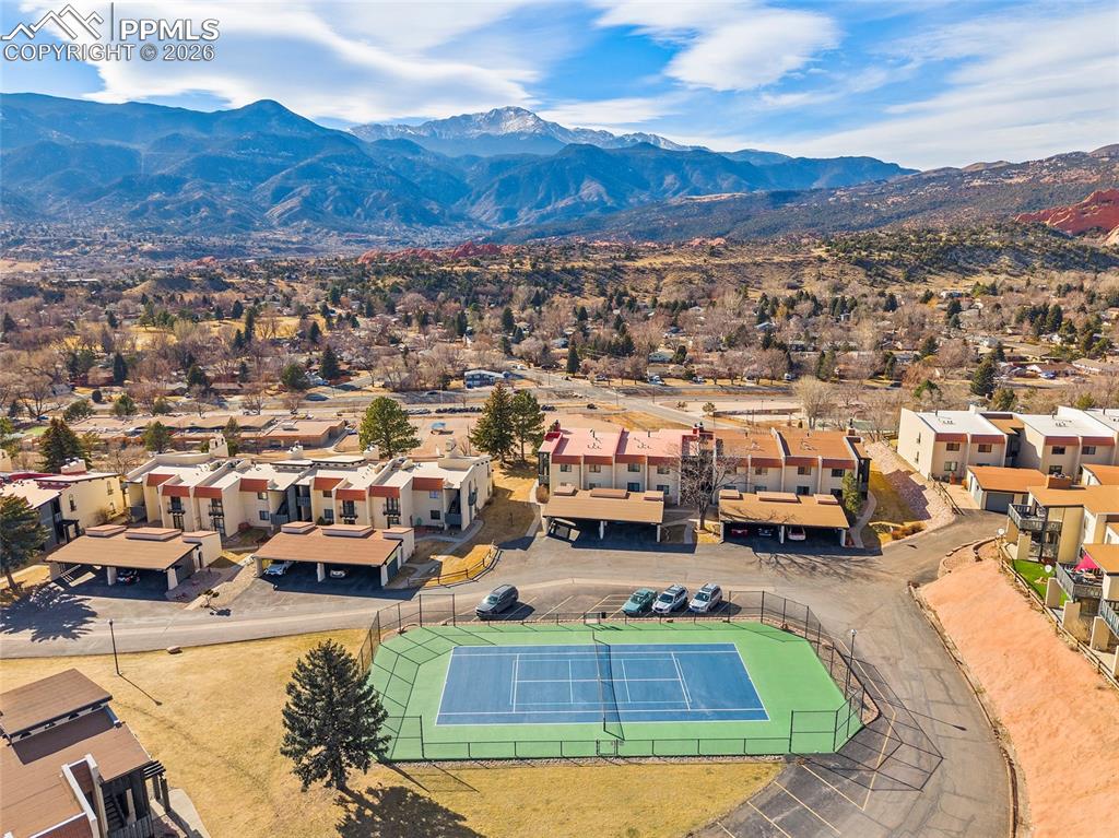 1010 Fontmore Road, Unit D Colorado Springs, CO 80904 - Photo 40 of 43 an aerial view of residential houses with outdoor space