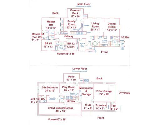 438 Oliver Road Edgeworth, PA 15143 - Photo 18 of 18 Other. Floor plan of both floors
