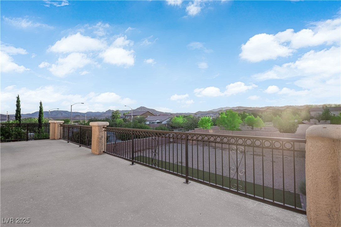 10057 Portula Valley Street Las Vegas, NV 89178 - Photo 47 of 56 View of patio / terrace with a mountain view