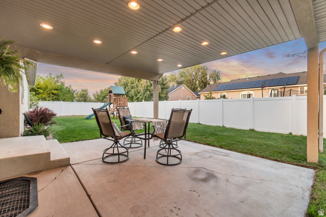 356 North 230 West Payson, UT 84651 - Photo 31 of 45 Covered patio featuring recessed lighting