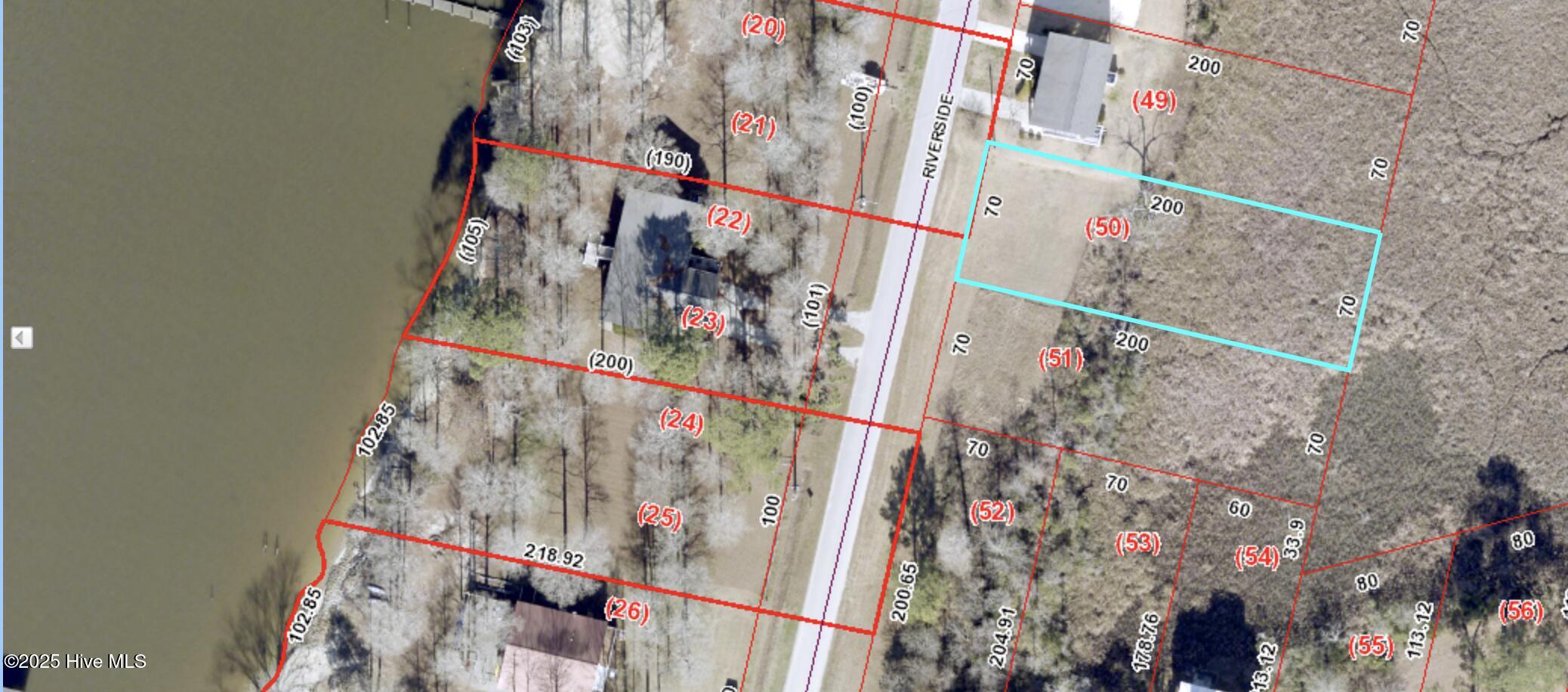 Lot 50 Riverside Drive New Bern, NC 28560 - Photo 2 of 2 Lot 50 tax map