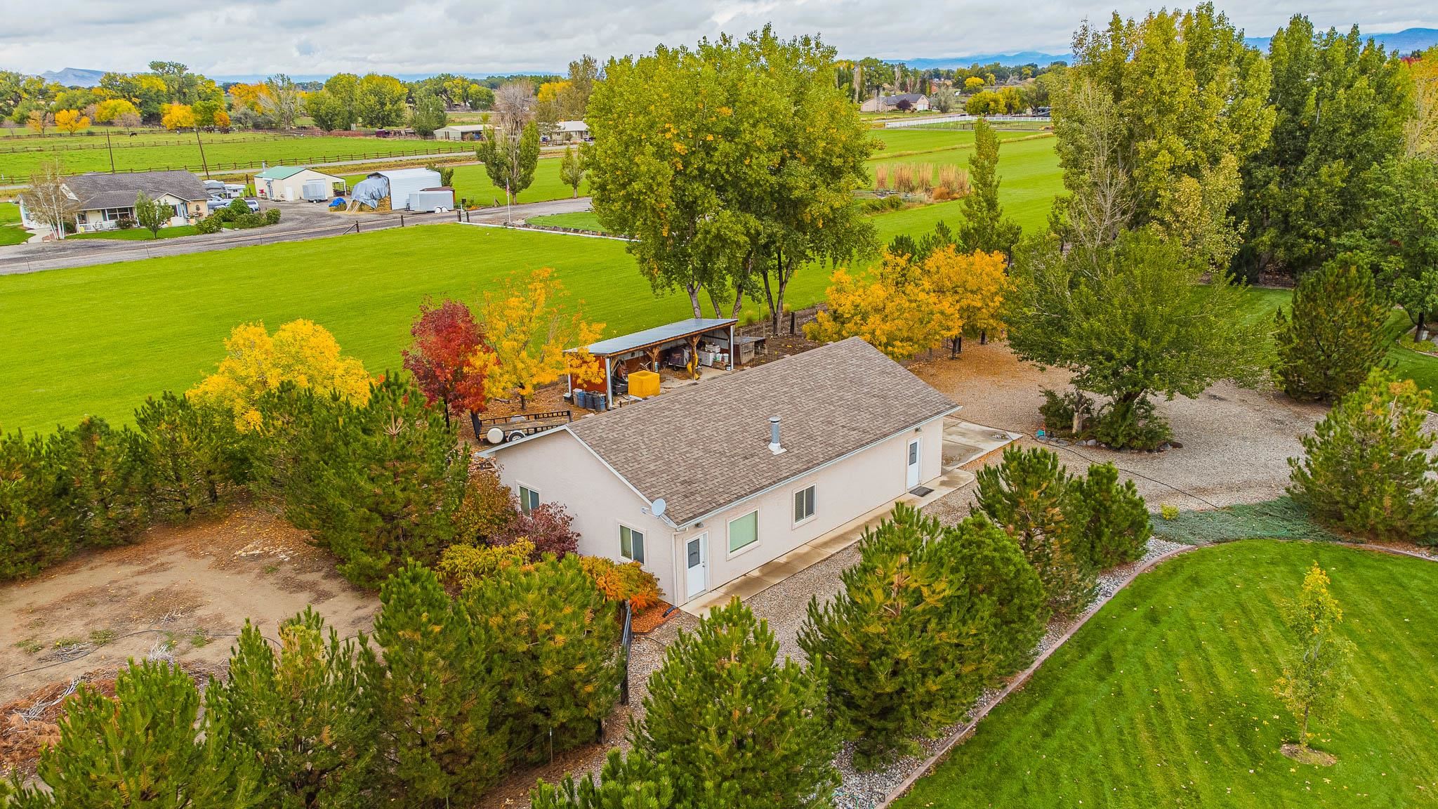 2120 I Road Grand Junction, CO 81505 - Photo 41 of 42 an aerial view of a house with a garden