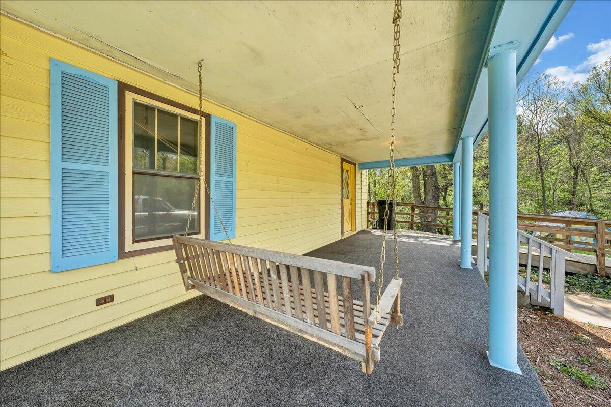 5265 Blue Ridge Boulevard Blue Ridge, VA 24064 - Photo 29 of 40 a view of porch with a small yard