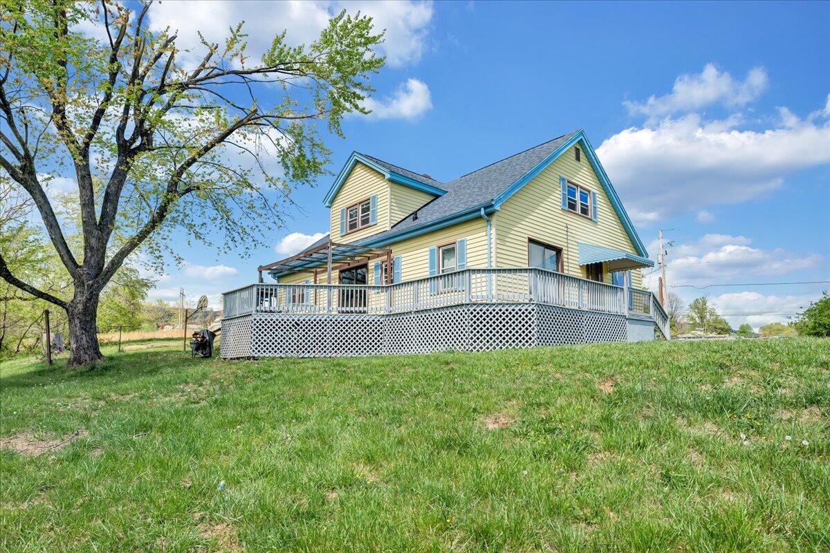 5265 Blue Ridge Boulevard Blue Ridge, VA 24064 - Photo 37 of 40 a house view with a garden and trees