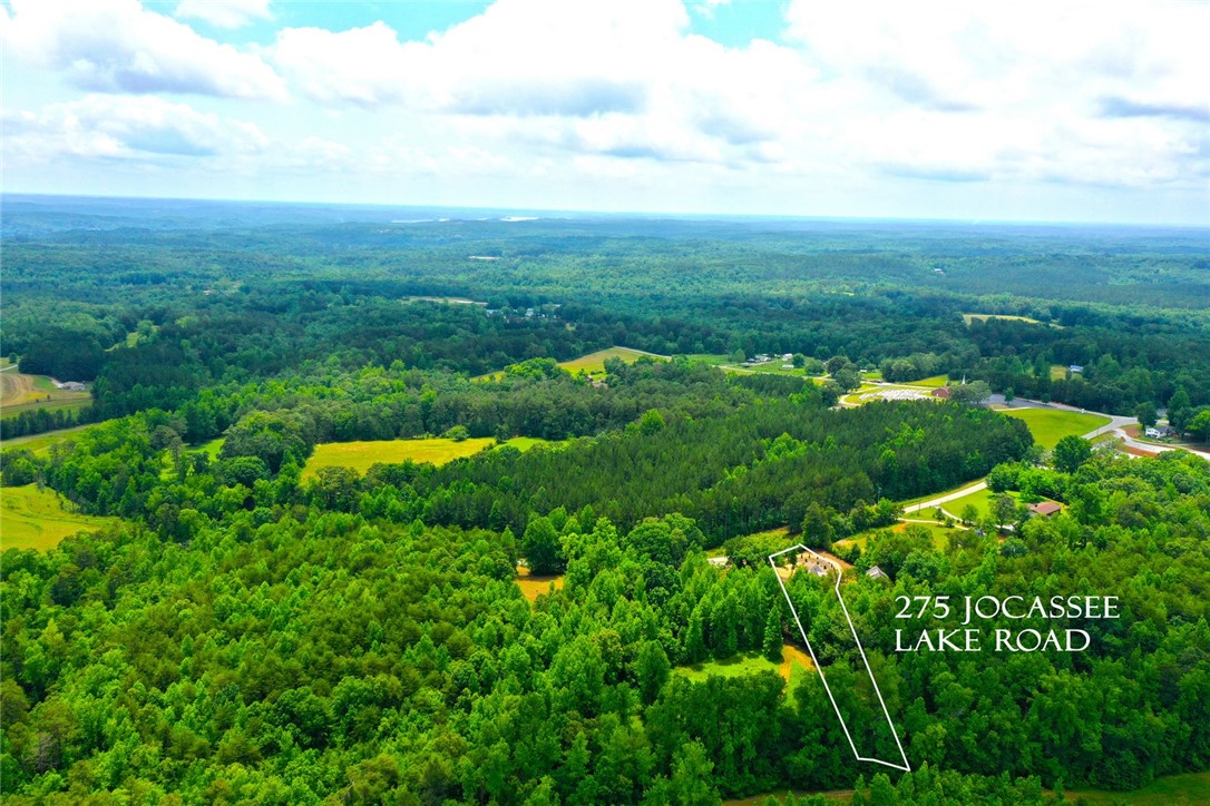 275 Jocassee Lake Road Salem, SC 29676 - Photo 37 of 41 This elevated view captures a serene expanse of verdant forest, showcasing a harmonious natural landscape.