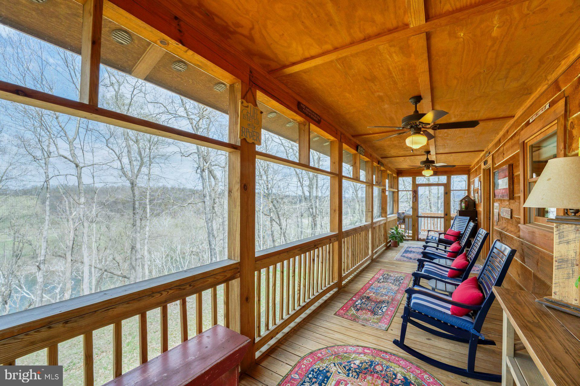 84 Cardinal Lane Boyce, VA 22620 - Photo 19 of 83 Screened in porch with amazing views of the river