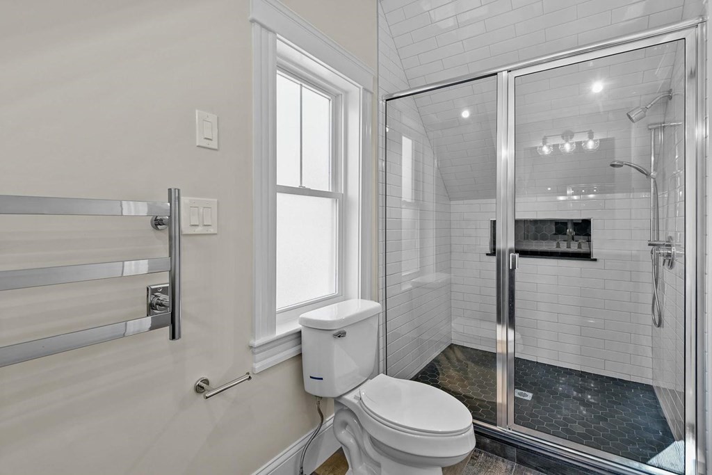 151 Beaver Street, Unit 2 Boston, MA 02136 - Photo 15 of 20 a bathroom with a toilet and a shower