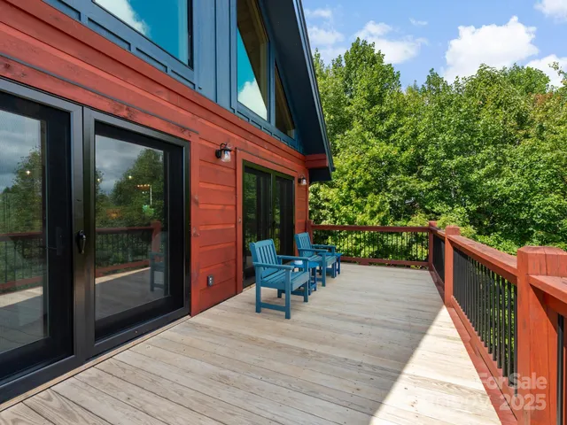 a house view with a seating space