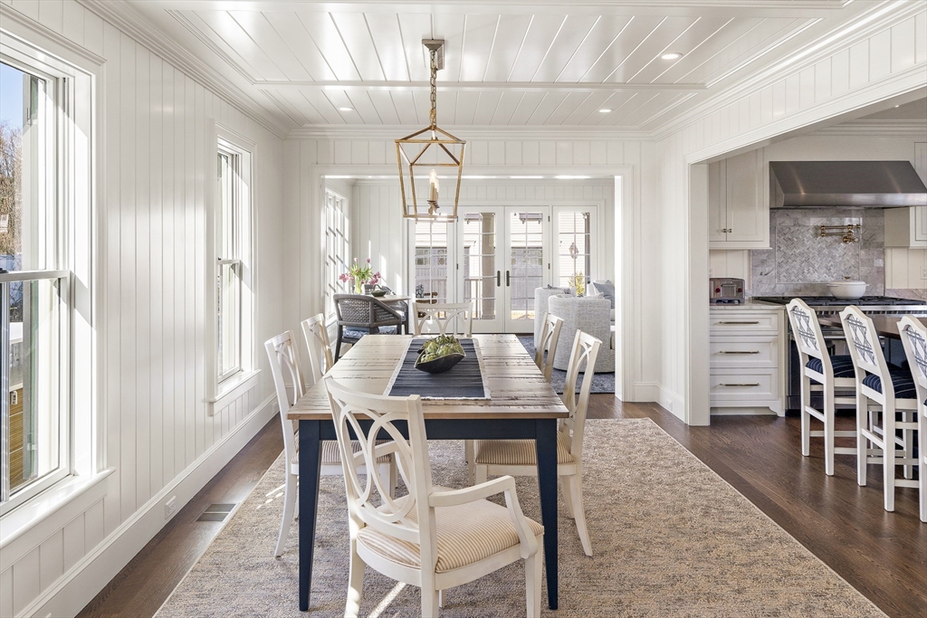 114 North Water Street Edgartown, MA 02539 - Photo 11 of 42 a view of a dining room with furniture window and wooden floor