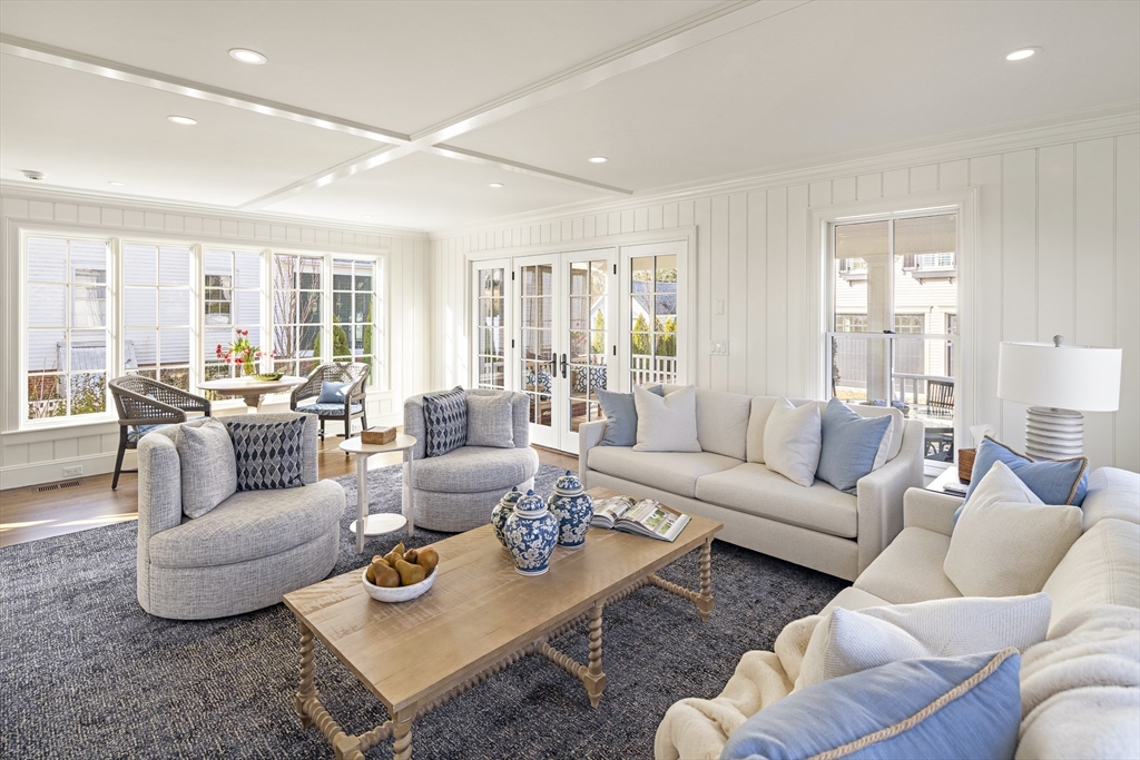 114 North Water Street Edgartown, MA 02539 - Photo 15 of 42 a living room with furniture and a large window