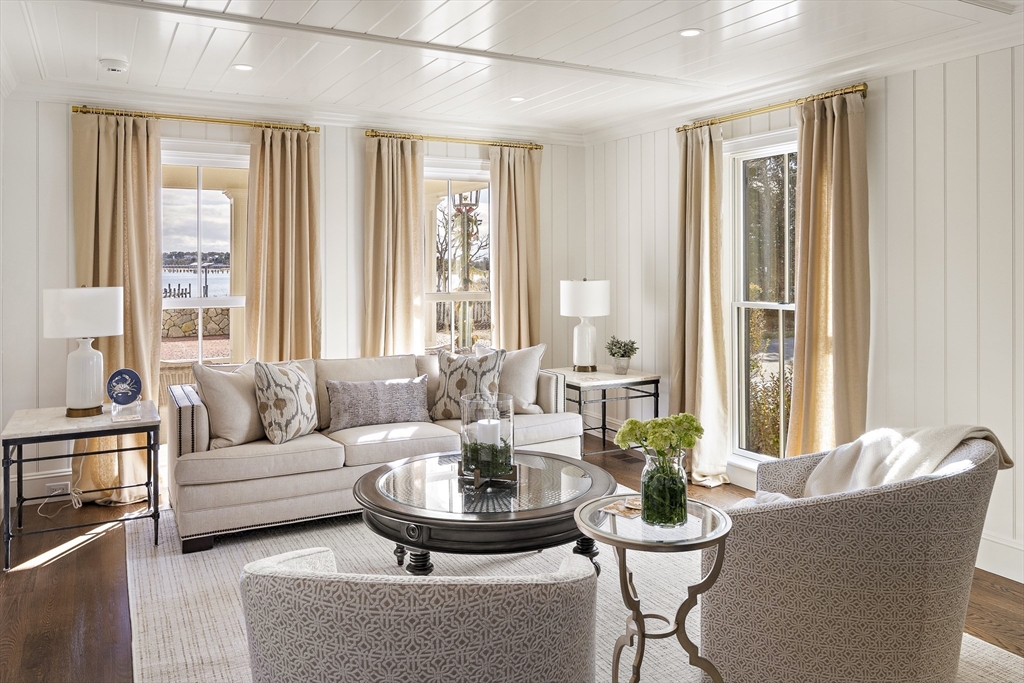 114 North Water Street Edgartown, MA 02539 - Photo 7 of 42 a living room with furniture and a large window