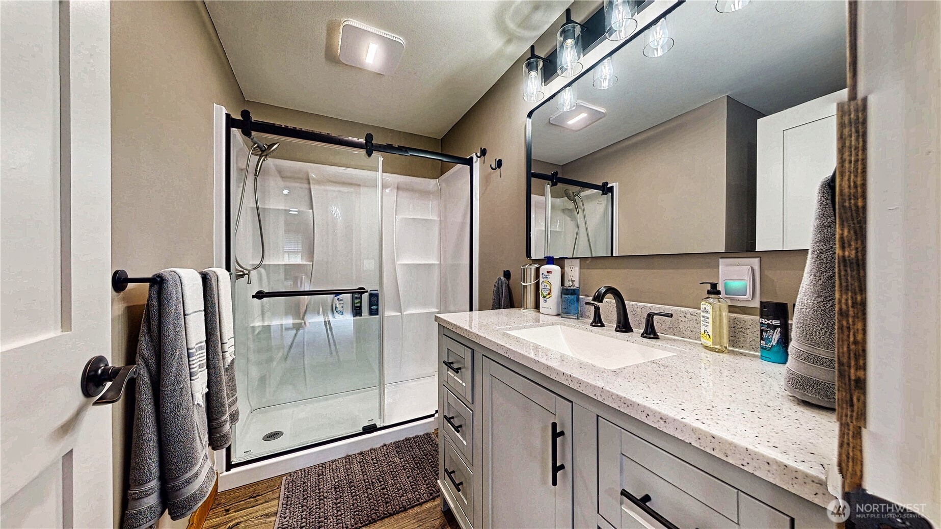 22128 Bulson Road Mount Vernon, WA 98274 - Photo 25 of 39 a kitchen with a refrigerator and a sink