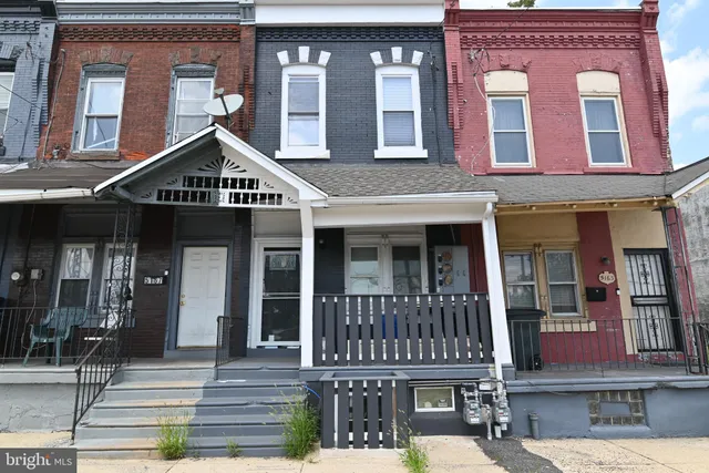 front view of a brick building