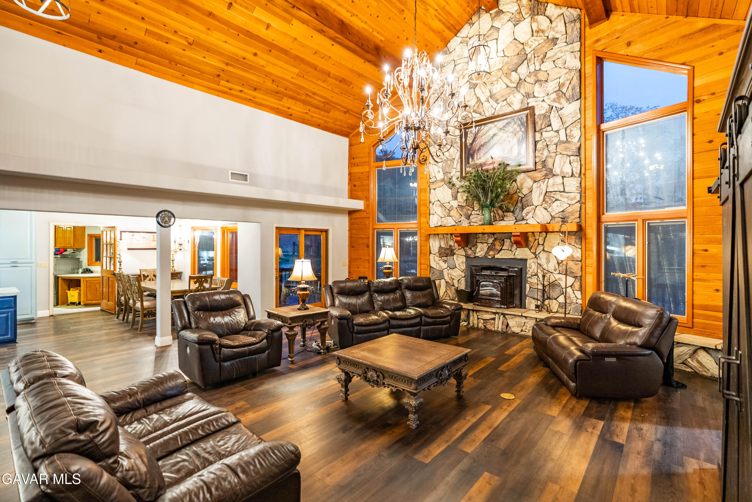 23800 Bertram Circle Tehachapi, CA 93561 - Photo 17 of 85 a living room with furniture fireplace and a table