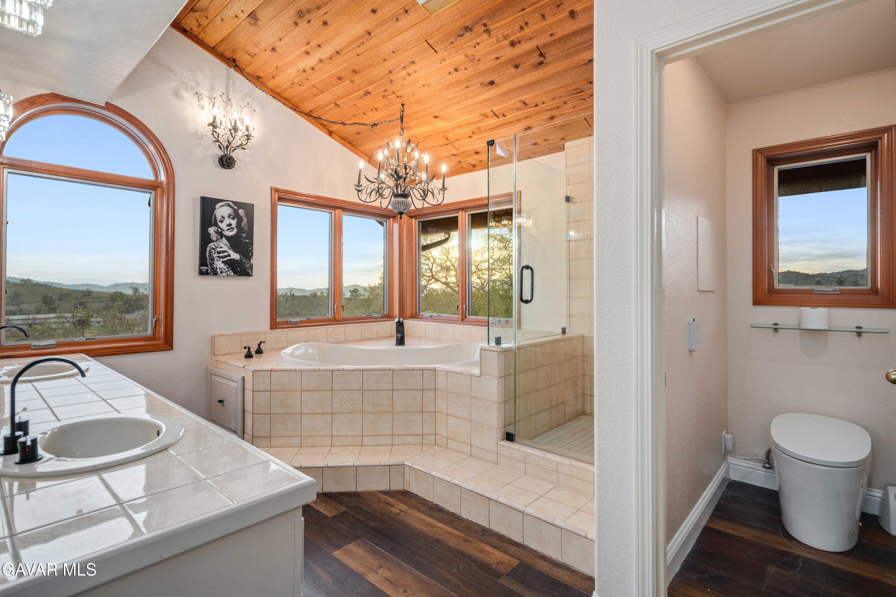 23800 Bertram Circle Tehachapi, CA 93561 - Photo 43 of 85 a bathroom with a sink a toilet and a bathtub